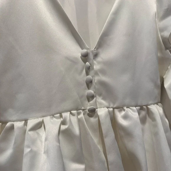 Flower Girl Elegant White Dress for Special Occasions- - Picture 6 of 10